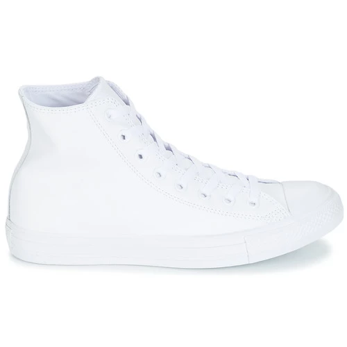 Converse - CHUCK TAYLOR ALL STAR LEATHER HI Blanc 2 Converse - CHUCK TAYLOR ALL STAR LEATHER HI Blanc – Image 2