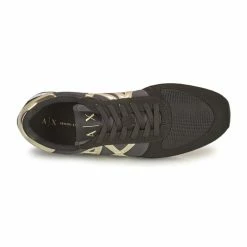 Armani Exchange - HALOISE Noir / Doré -Baskets mode Soldes Boutique 19775821 500 F