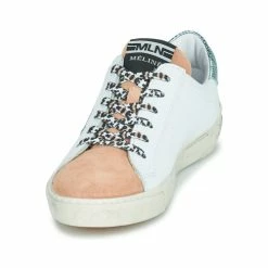 Meline - NKC166 Blanc / Rose / Bleu -Baskets mode Soldes Boutique 21206896 500 C