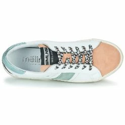 Meline - NKC166 Blanc / Rose / Bleu -Baskets mode Soldes Boutique 21206896 500 F