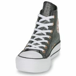 Converse - Chuck Taylor All Star Lift Forest Glam Hi Noir 8 Converse - Chuck Taylor All Star Lift Forest Glam Hi Noir -Baskets mode Soldes Boutique 22654928 500 C
