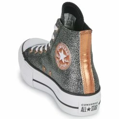 Converse - Chuck Taylor All Star Lift Forest Glam Hi Noir 10 Converse - Chuck Taylor All Star Lift Forest Glam Hi Noir -Baskets mode Soldes Boutique 22654928 500 E
