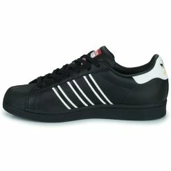 Adidas Originals - SUPERSTAR Noir / Blanc -Baskets mode Soldes Boutique 22936626 500 D