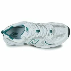 New Balance - 530 Blanc / Bleu -Baskets mode Soldes Boutique 24119263 500 F