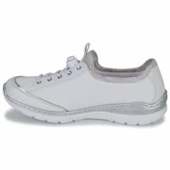 Rieker - Blanc -Baskets mode Soldes Boutique 24676165 500 D
