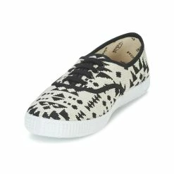 Victoria - INGLES GEOMETRICO LUREX Beige / Noir 8 Victoria - INGLES GEOMETRICO LUREX Beige / Noir -Baskets mode Soldes Boutique 2821985 500 C