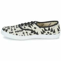 Victoria - INGLES GEOMETRICO LUREX Beige / Noir 9 Victoria - INGLES GEOMETRICO LUREX Beige / Noir -Baskets mode Soldes Boutique 2821985 500 D