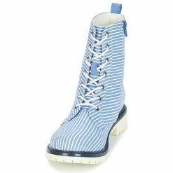 André - PRUNE Raye Bleu -Baskets mode Soldes Boutique 8400942 500 C