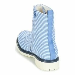 André - PRUNE Raye Bleu -Baskets mode Soldes Boutique 8400942 500 E