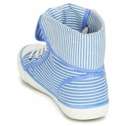 André - GIROFLE Blanc / Bleu -Baskets mode Soldes Boutique 8401298 500 E