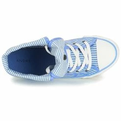 André - GIROFLE Blanc / Bleu -Baskets mode Soldes Boutique 8401298 500 F