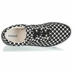 André - FUSION Pois Noir -Baskets mode Soldes Boutique 8401321 500 F
