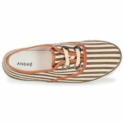 André - MELON Kaki -Baskets mode Soldes Boutique 8401363 500 F