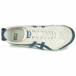 Onitsuka Tiger - MEXICO 66 LEATHER Beige / Bleu -Baskets mode Soldes Boutique 9819170 500 F